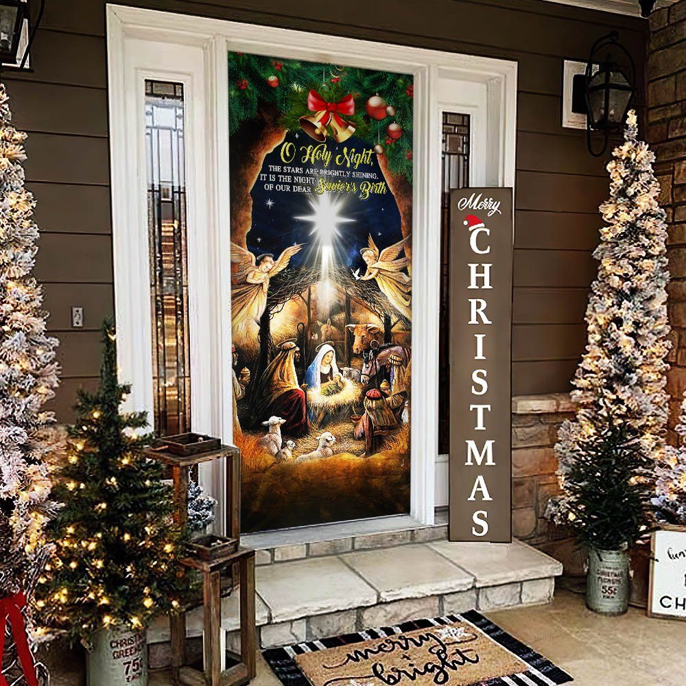 Christmas Door Cover Jesus is Born THH3511D