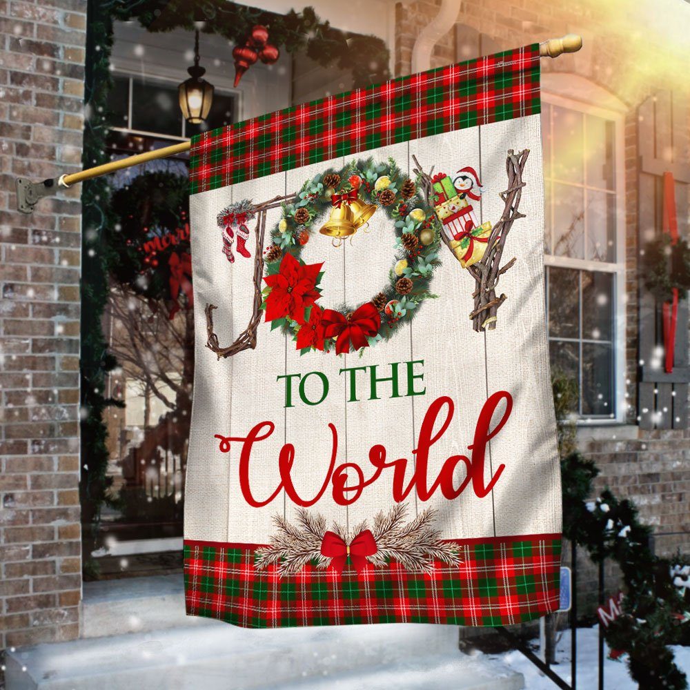 Christmas Flag Joy To The World TQN574F