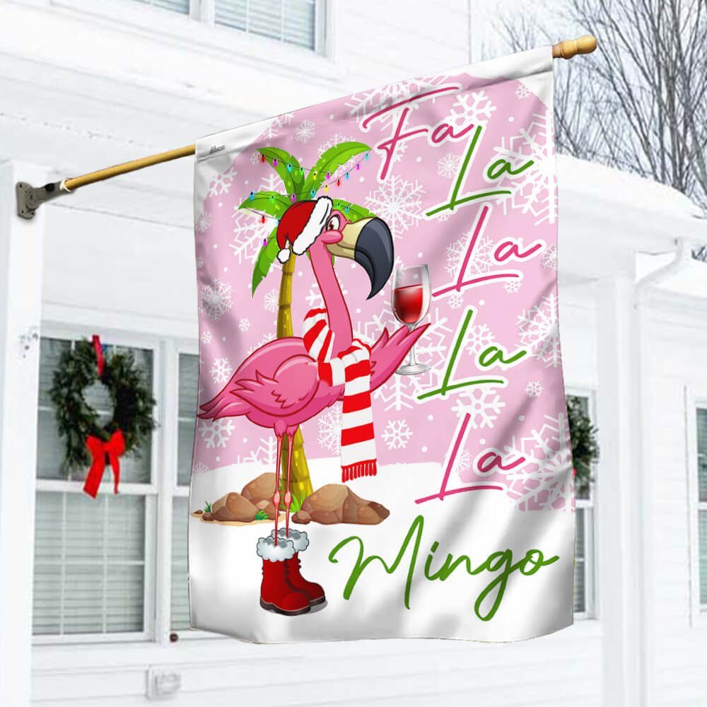 Christmas Flamingo Flag LALA NNT115F