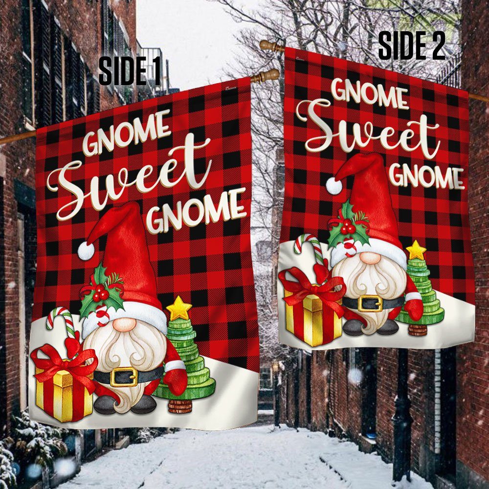 Christmas Gnome Flag Gnome Sweet Gnome LNT747F
