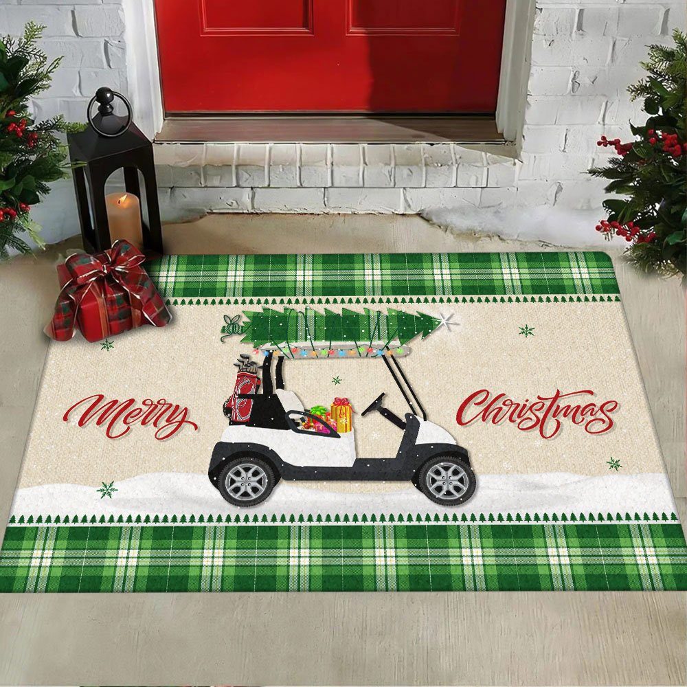 Christmas Golf Cart Doormat HohoHole LNT641DM