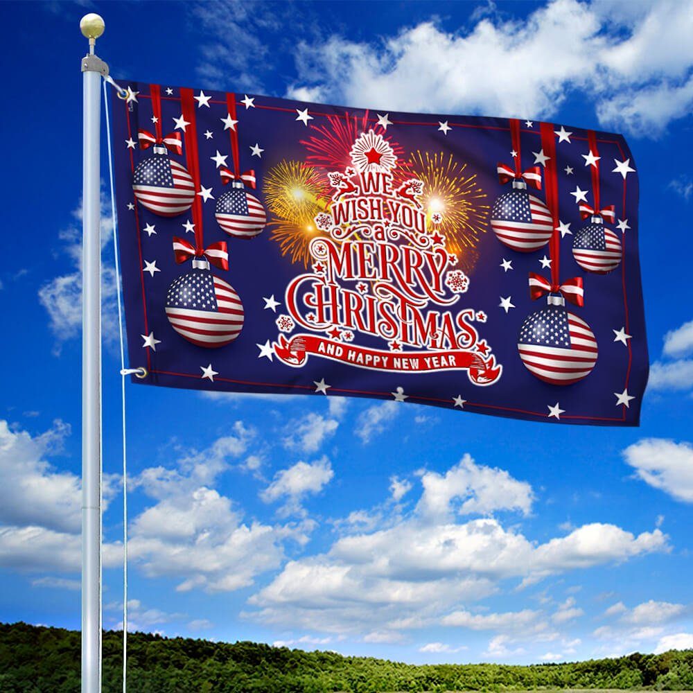 Christmas Grommet Flag Santa Comin’ NNT75GF