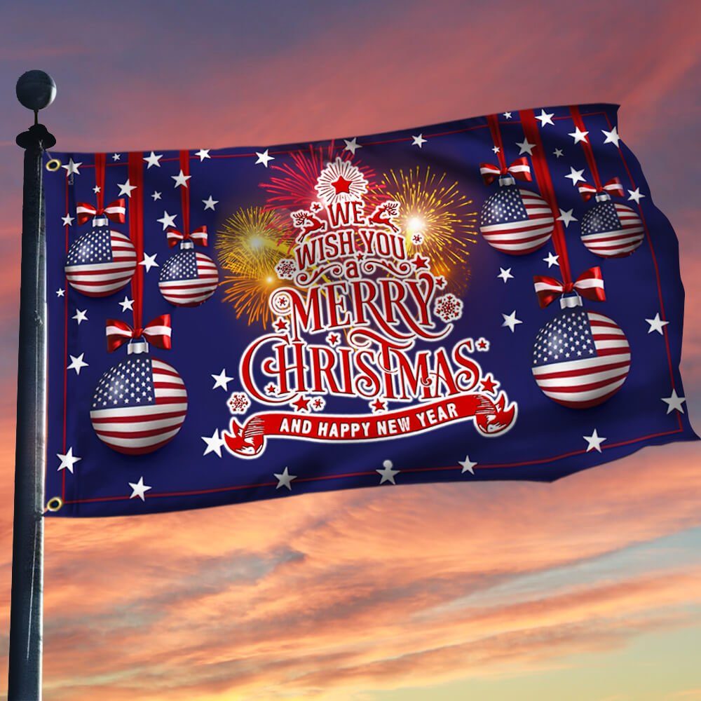 Christmas Grommet Flag Santa Comin' NNT75GF