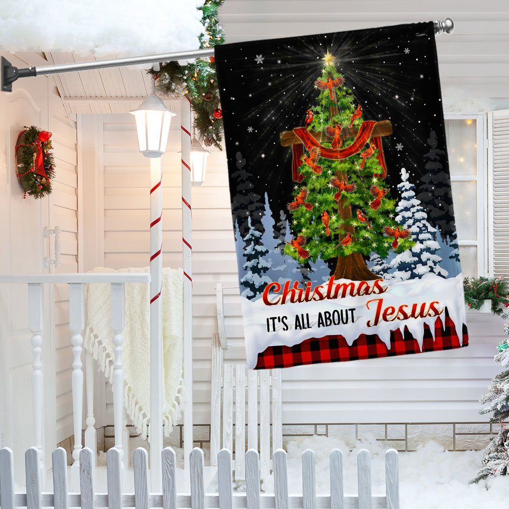 Christmas It's All About Jesus Flag TQN623F