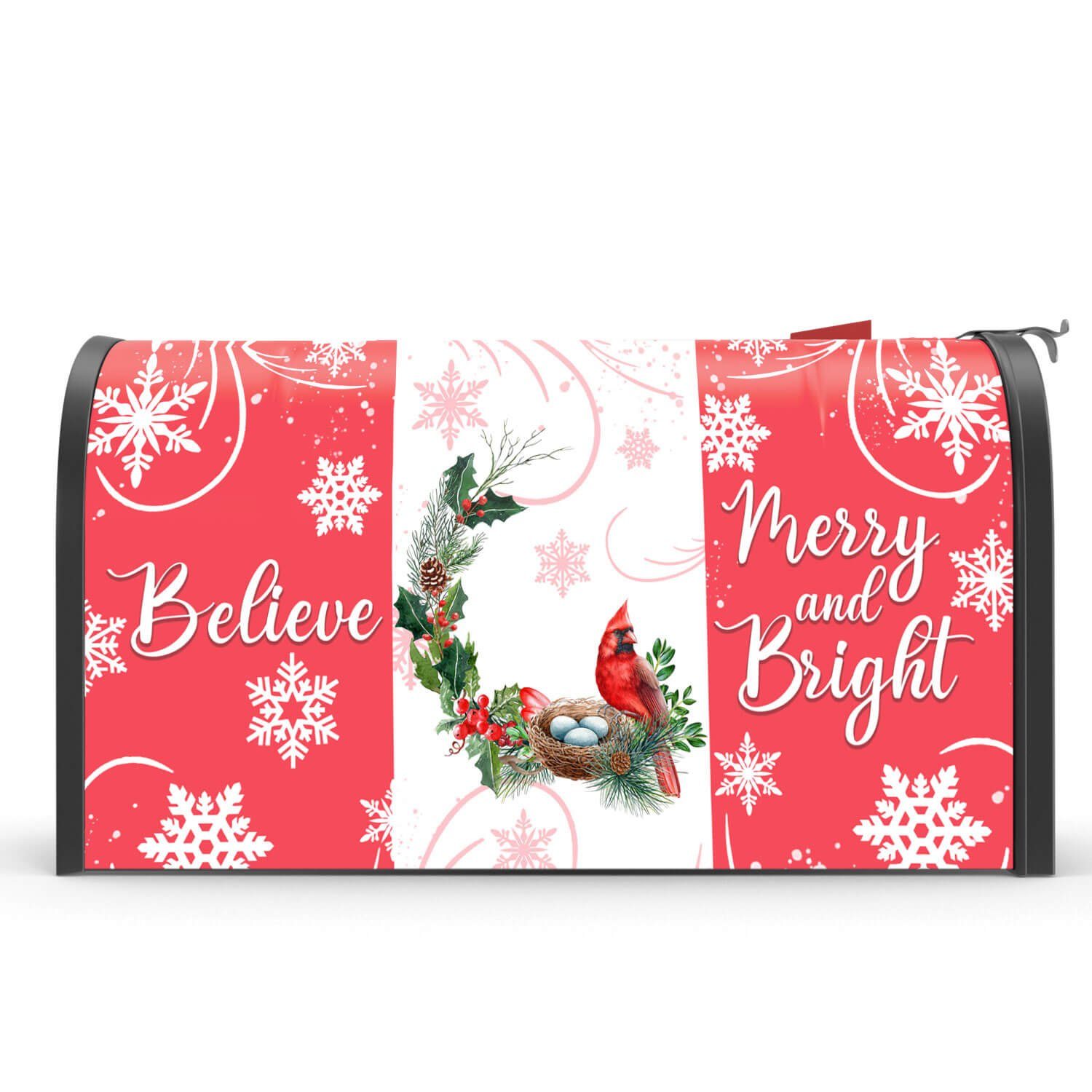 Christmas MailBox Cover Believe Merry And Bright LNT750MB