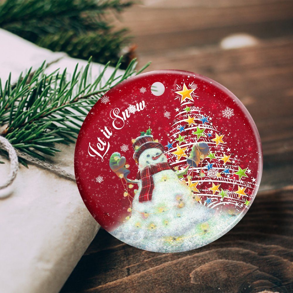 Christmas Ornament Snowman Let It Snow ANT222O