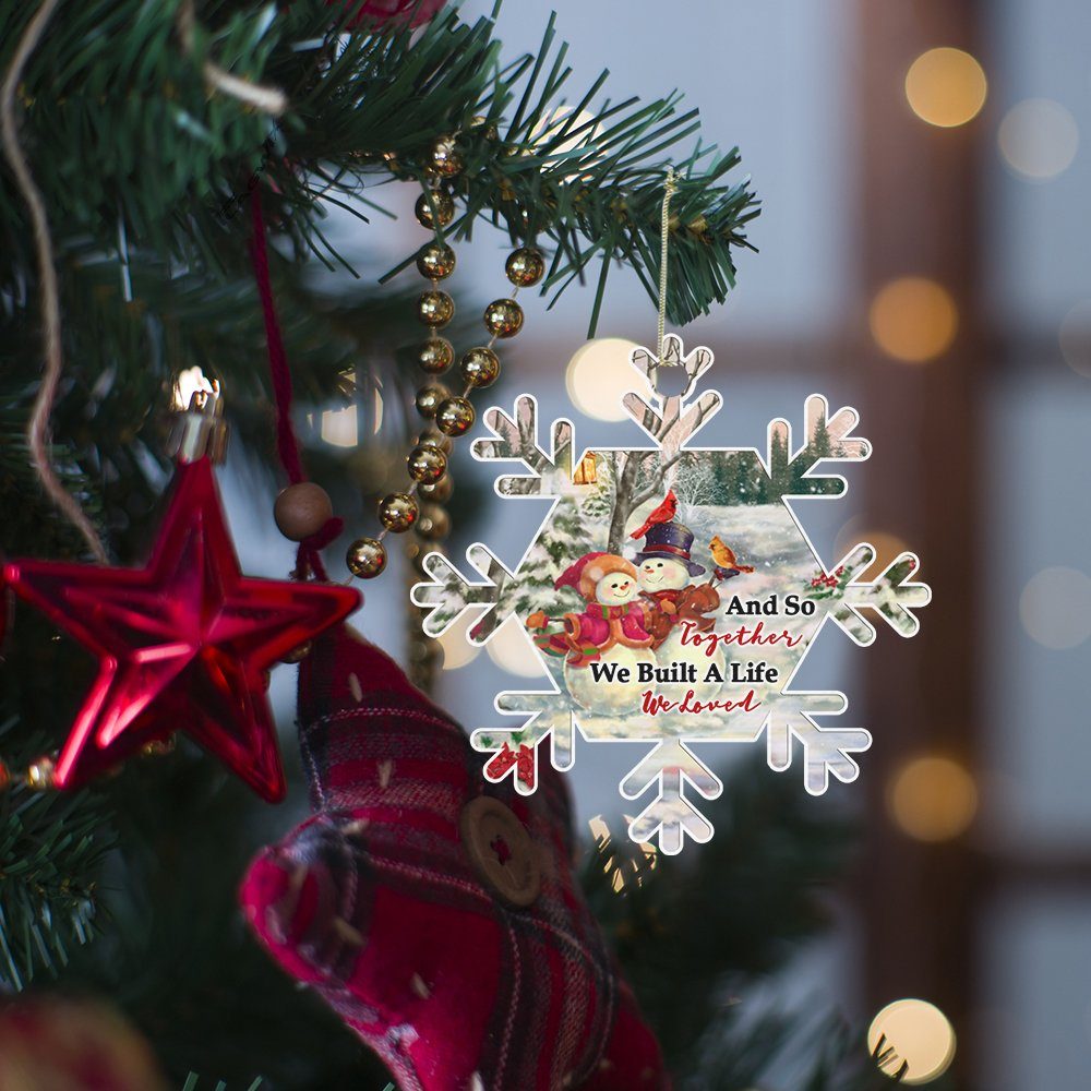 Christmas Ornament Snowman Together ANT230O