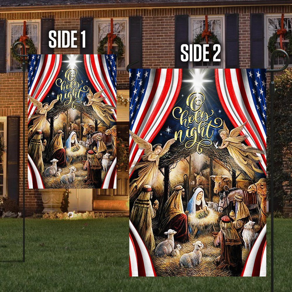 Christmas Silent Night Flag Jesus Is Born THH3502F Christmas Silent Night Flag Jesus Is Born THH3502F