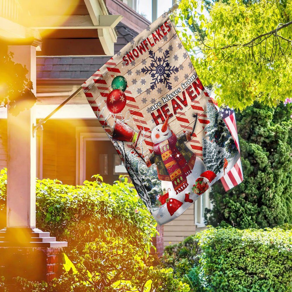 Christmas Snowman American Flag DS11F