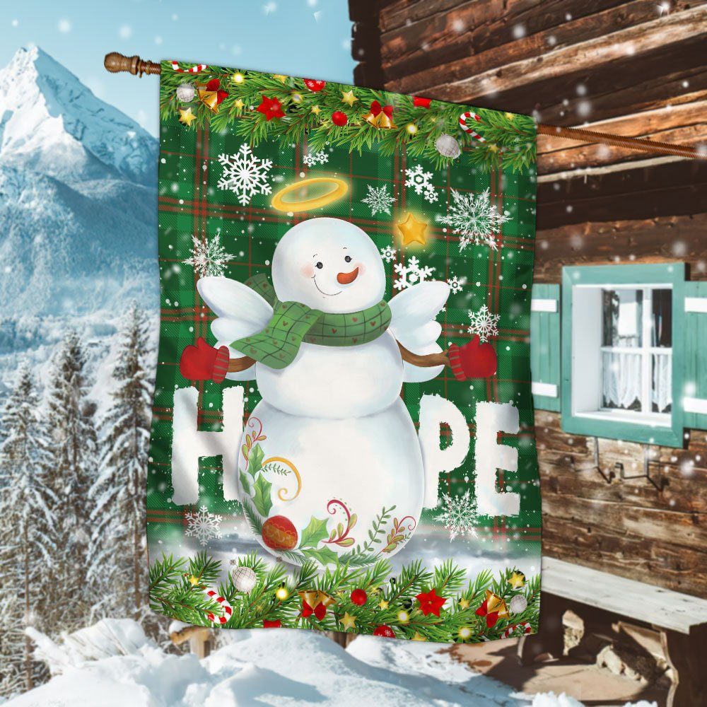 Christmas Snowman Flag Home TPH03F
