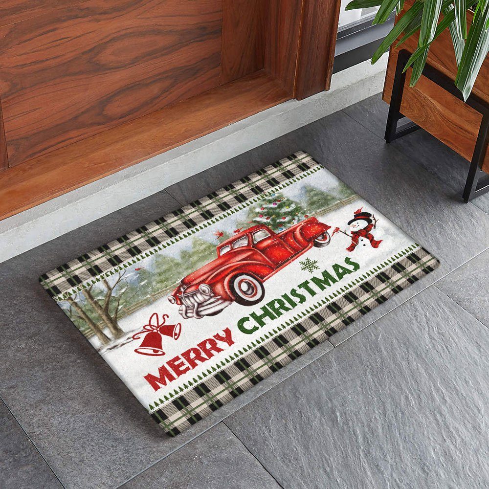 Christmas Truck Doormat Road Come Home LNT608DM