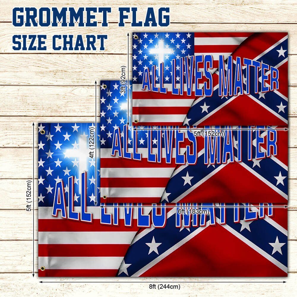 Confederate States of America Grommet Flag All Lives Matter NNT470GF