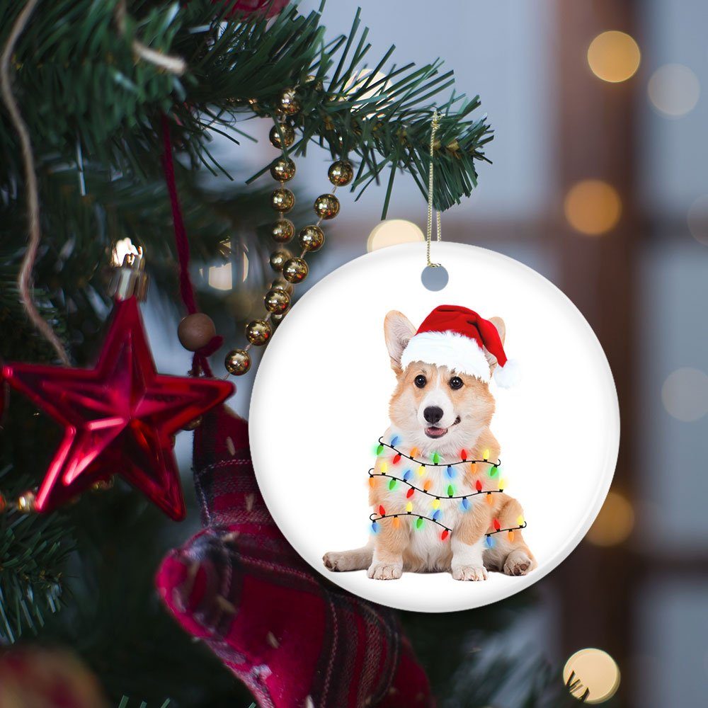 Corgi Dog Christmas Ornament TQN629O