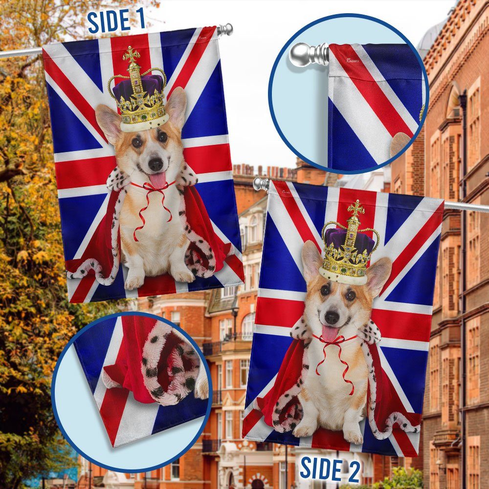 Corgi UK Flag Platinum Jubilee Corgi Dog Pet Lovers TQN520F