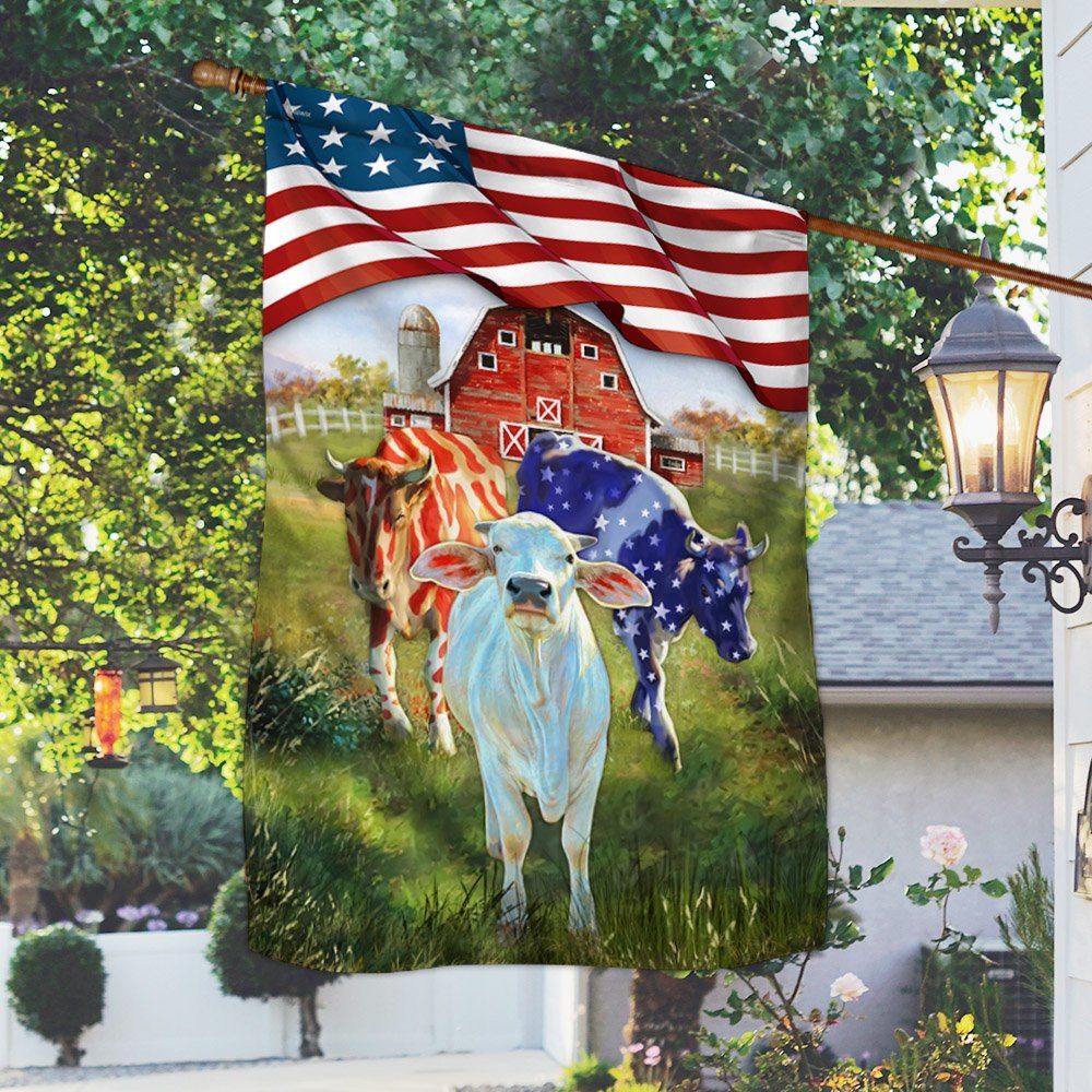 Cow Cattle Patriot U.S Flag MLN272F