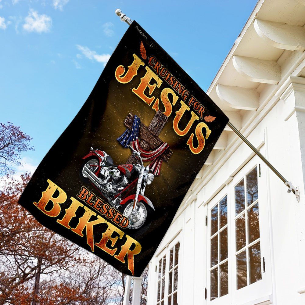 Cruising For Jesus – Blessed Biker Flag