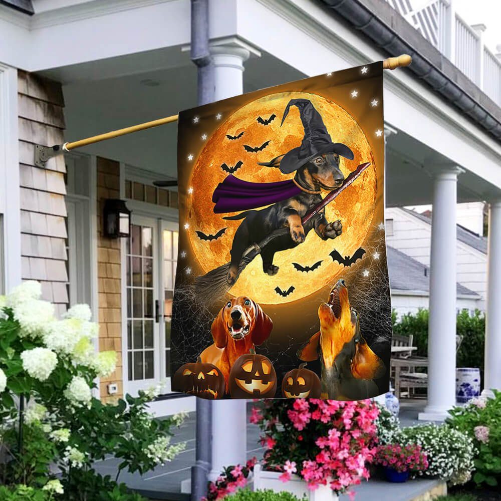 Dachshund Flag - Happy Howlloween NTT34F