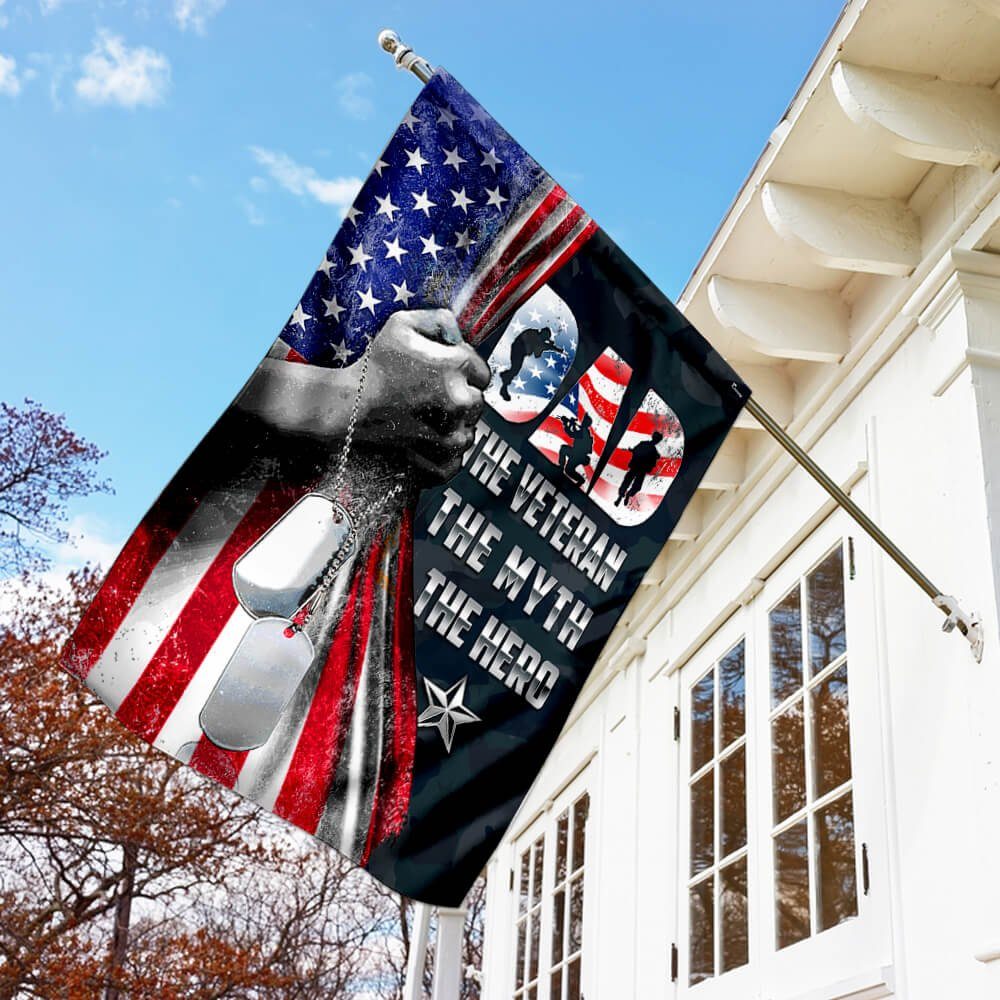 Daddy The Hero Veteran Flag Daddy The Hero Veteran Flag