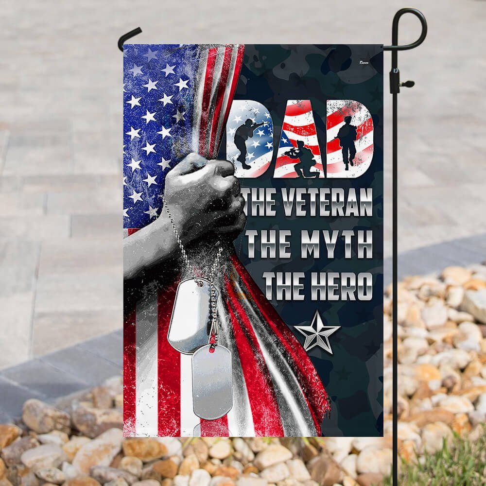 Daddy The Hero Veteran Flag Daddy The Hero Veteran Flag