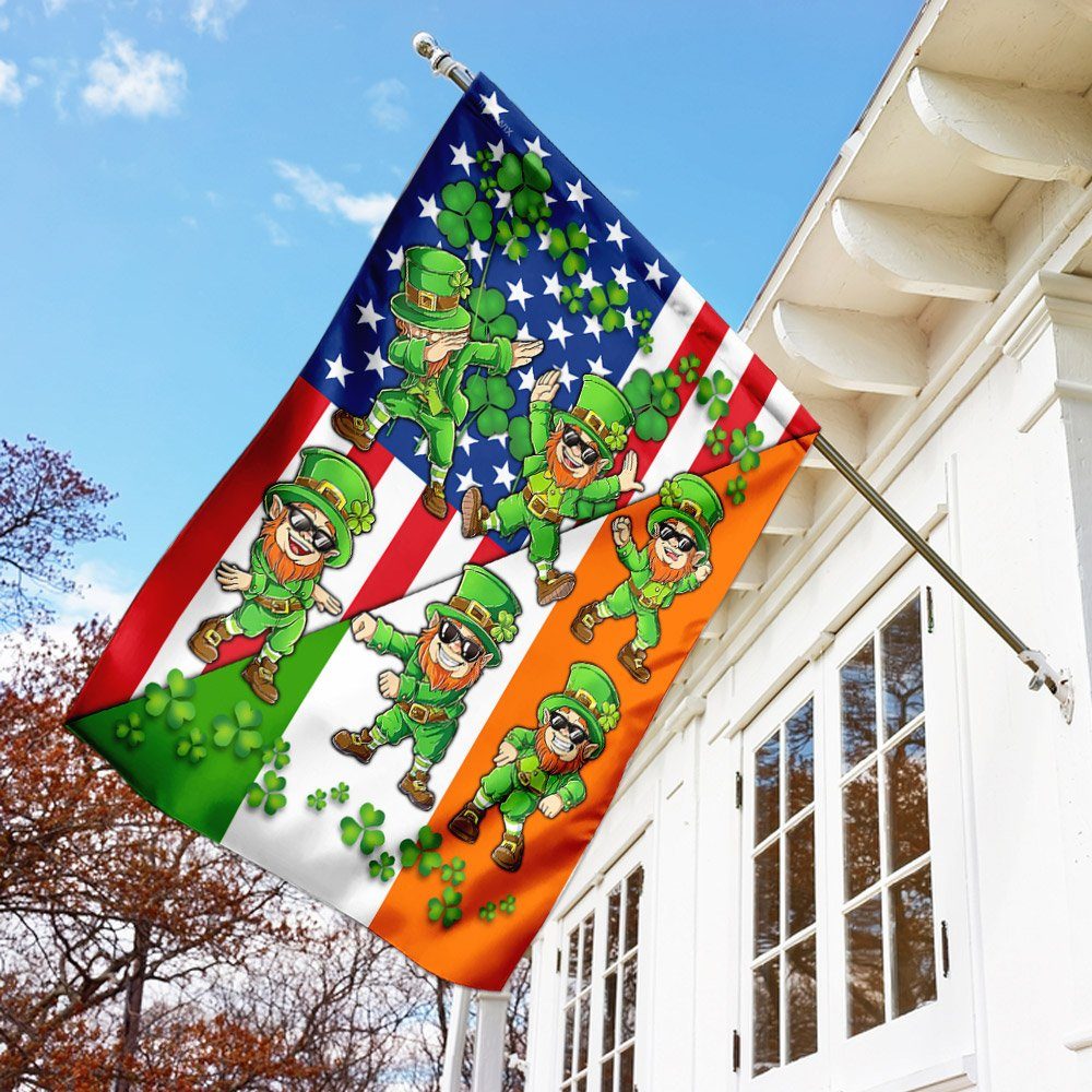 Dancing Leprechauns St Patrick’s Day Flag