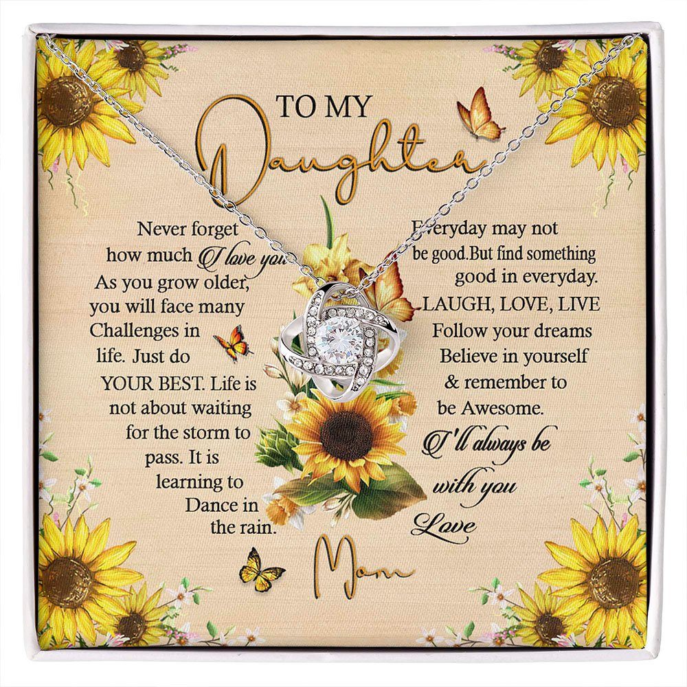 Daughter Gift, Daughter Necklace, Gift For Daughter From Mom, To My Daughter Necklace, Mother Daughter Gift Necklace, Christmas Gift MLN701NL