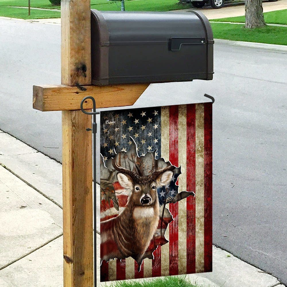 Deer America US Flag Deer America US Flag