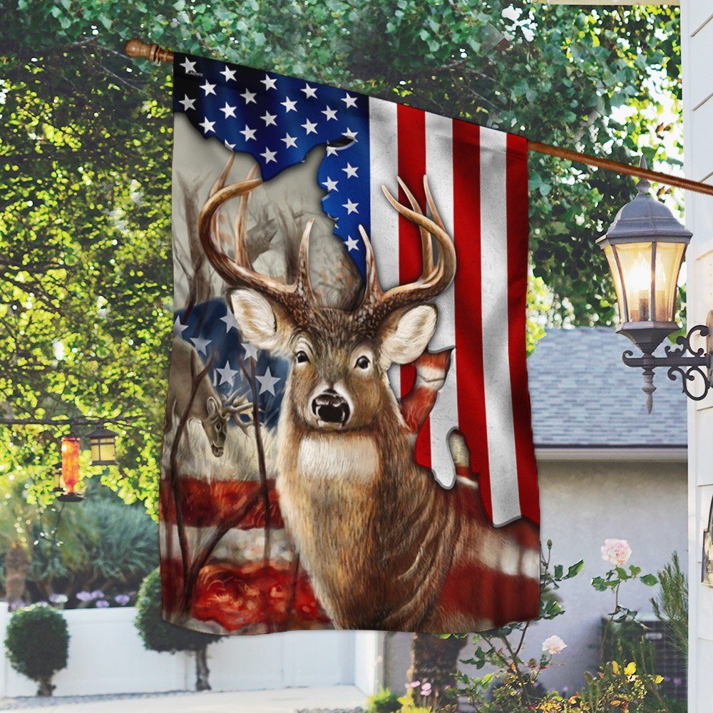 Deer American Flag MLH1901F