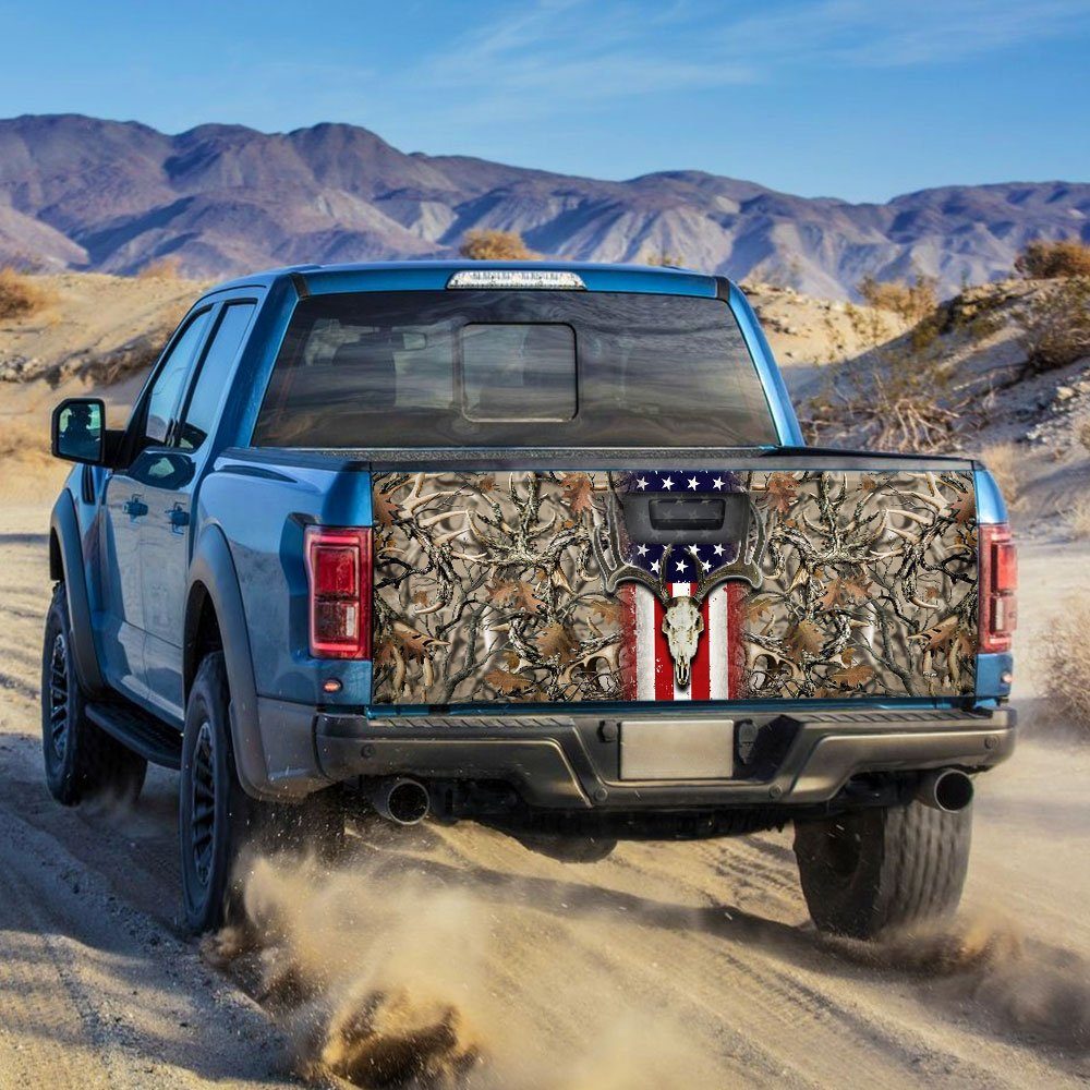Deer American Truck Tailgate Decal Sticker Wrap