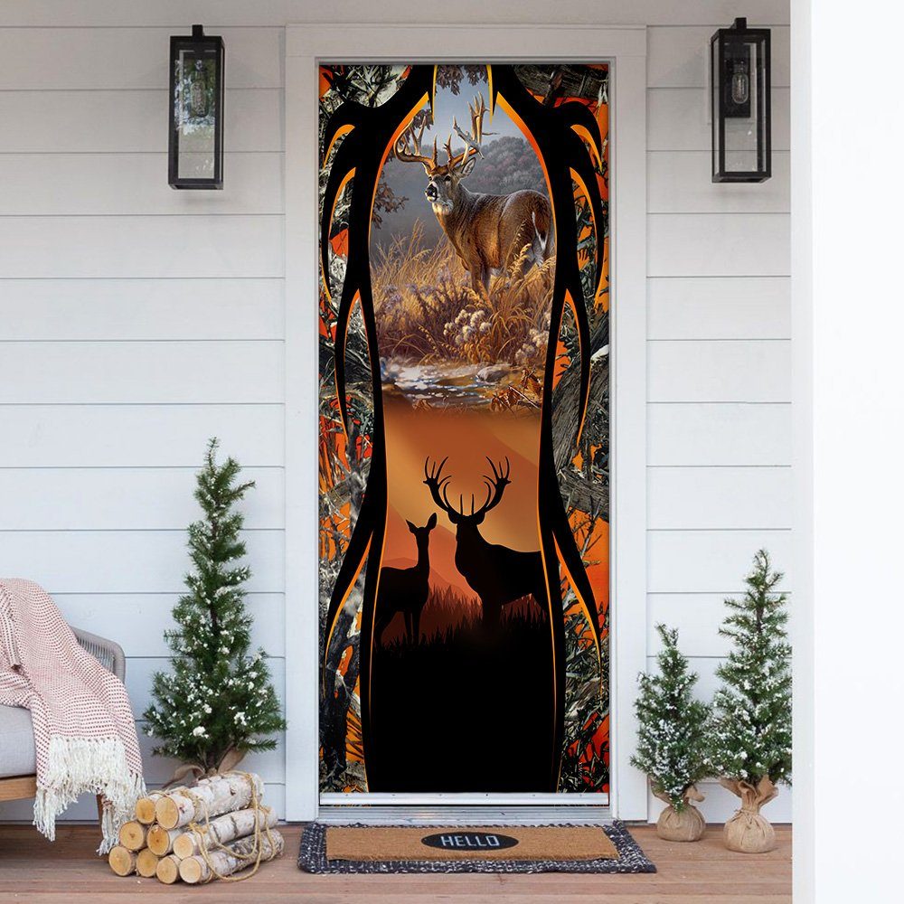 Deer Hunting Door Cover