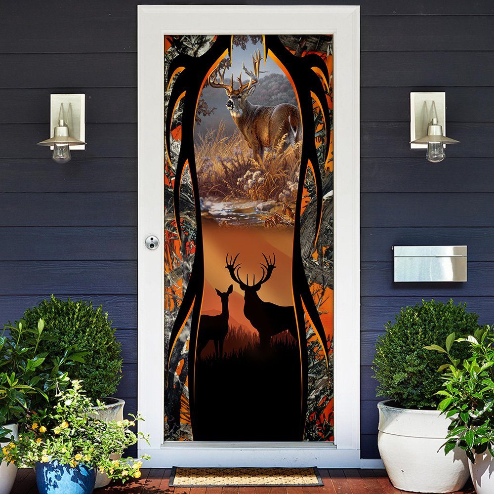 Deer Hunting Door Cover