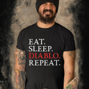 diablo 4 Eat Sleep Repeat Meme T shirt