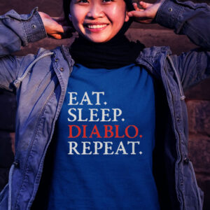diablo 4 Eat Sleep Repeat Meme shirt