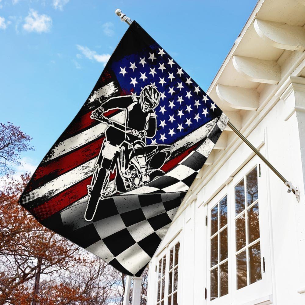 Dirt Bike Racing Flag