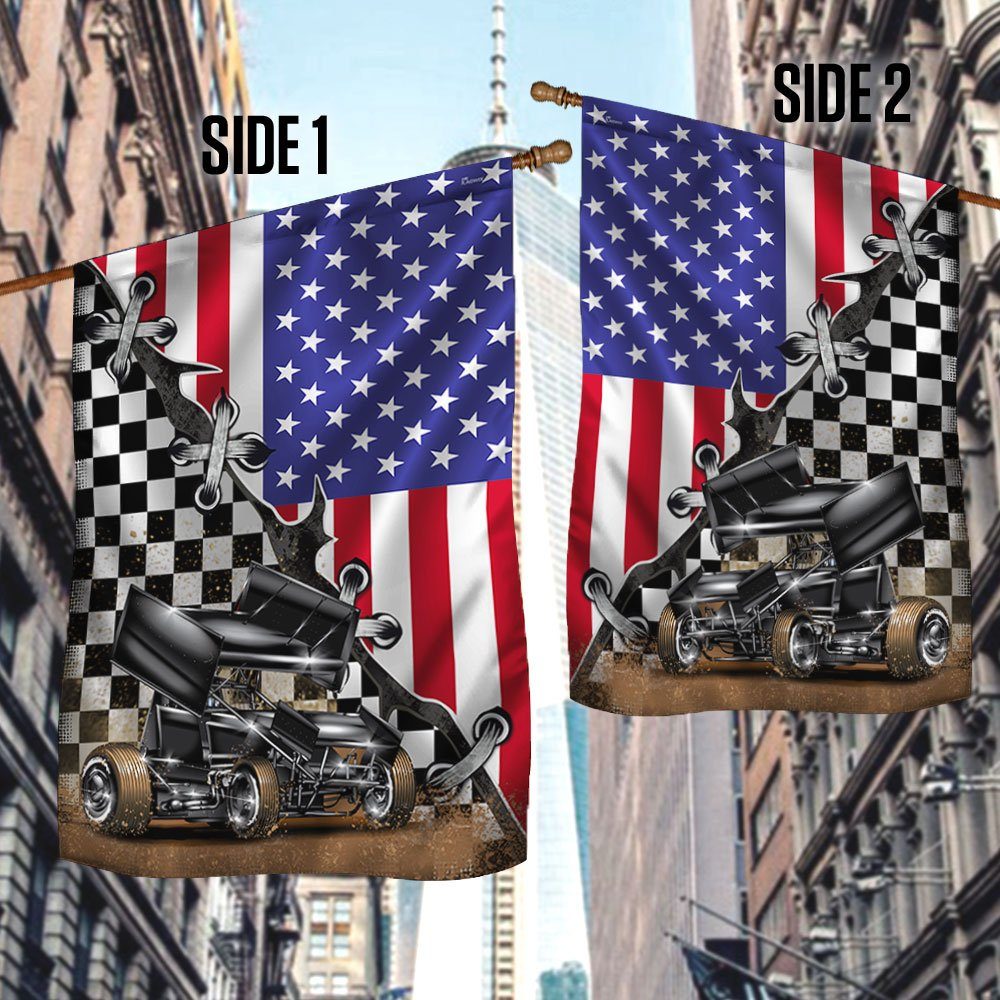 Dirt Racing Flag Sprint Car Racing Flag TRL1112F Dirt Racing Flag Sprint Car Racing Flag TRL1112F