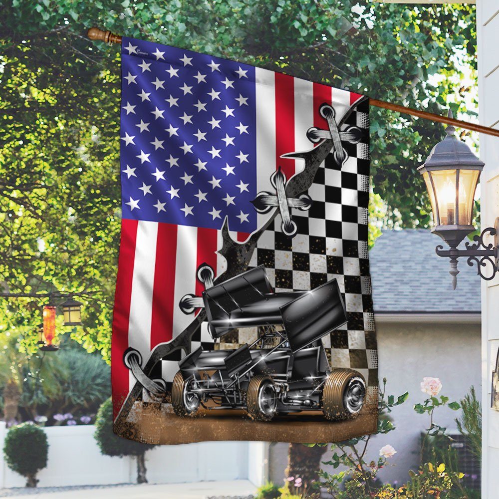 Dirt Racing Flag Sprint Car Racing Flag TRL1112F Dirt Racing Flag Sprint Car Racing Flag TRL1112F