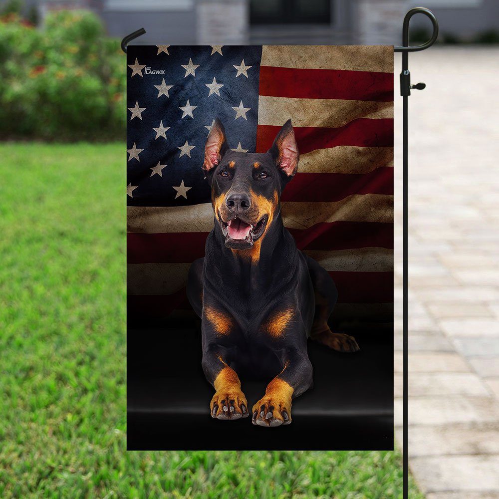 Doberman American Flag Doberman American Flag