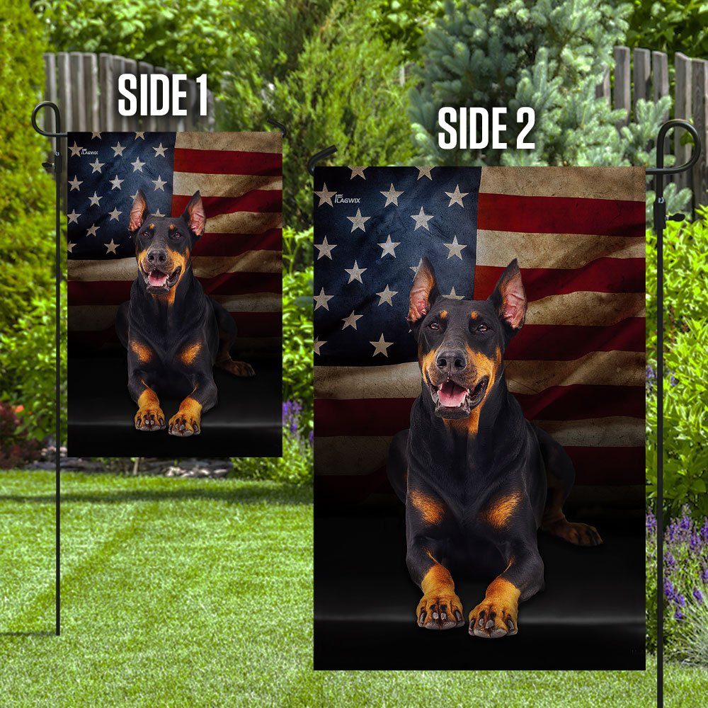 Doberman American Flag Doberman American Flag