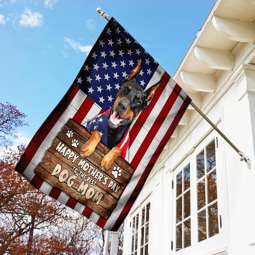 Doberman Dog. Happy Mother’s Day To The Best Dog Mom Flag