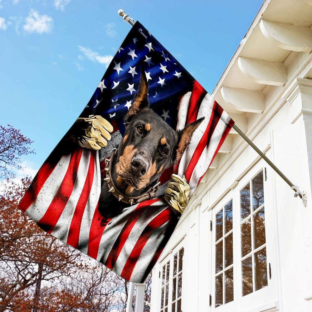 Doberman Dog Flag