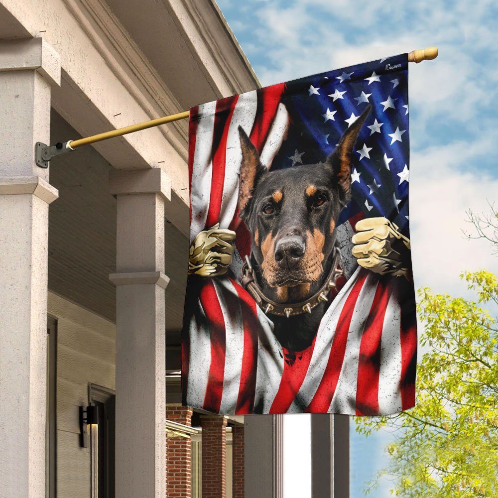 Doberman Dog Flag