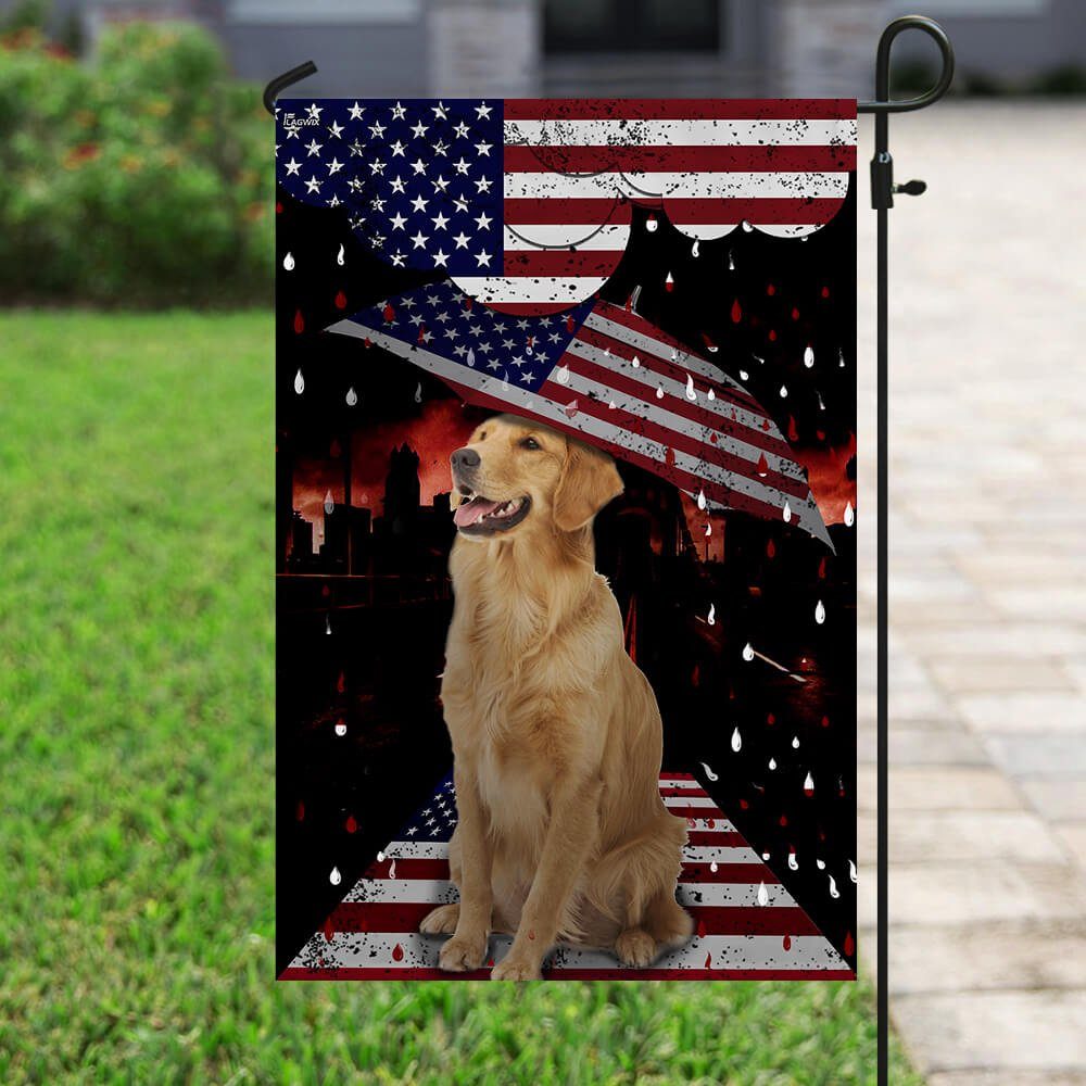 Dog Flag American Golden Retriver Dog Flag NTT47Fv2