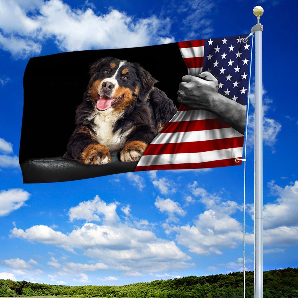 Dog Flag Bernese Mountain Dog Grommet Flag TRL772GFv31