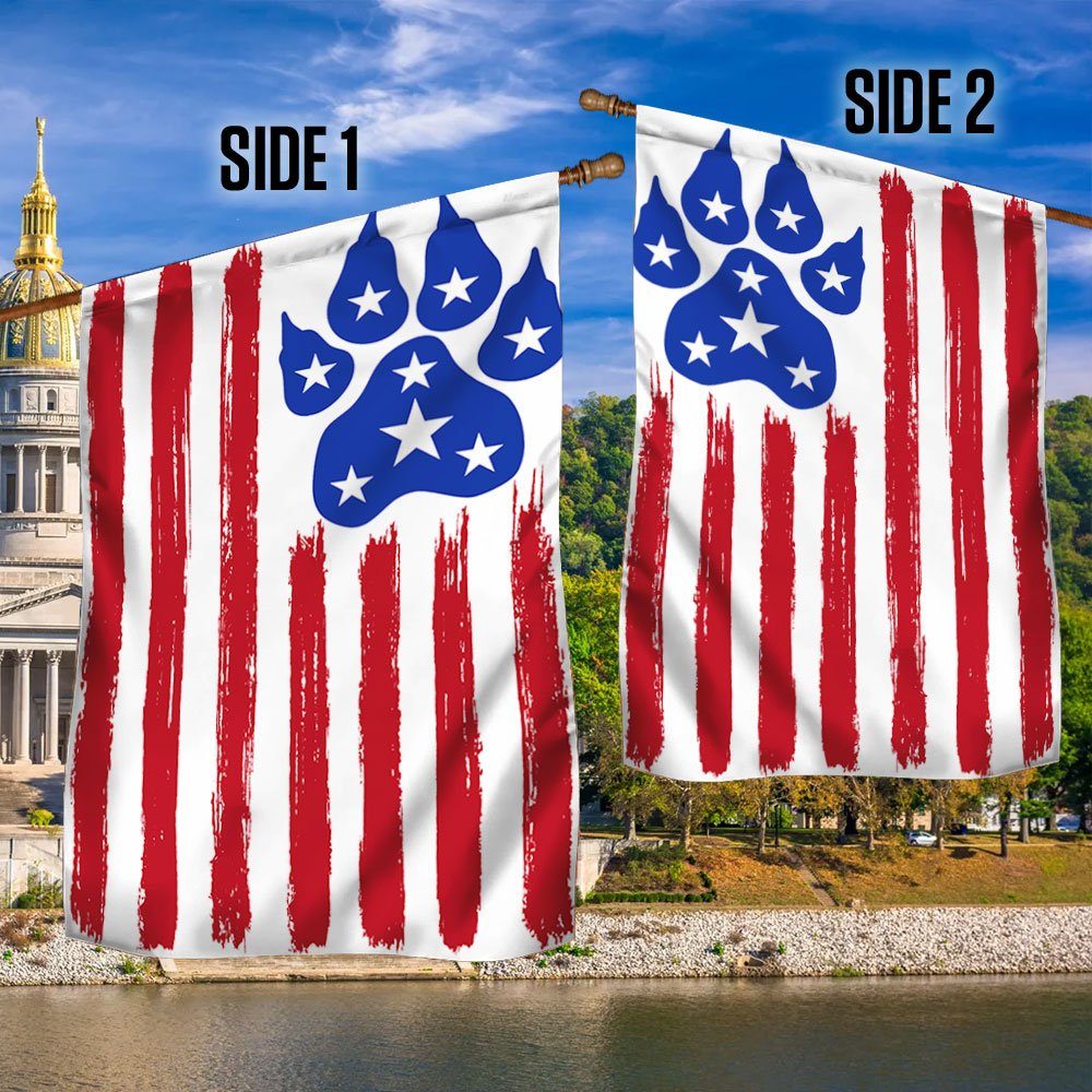 Dog Paw American Flag TQN820F