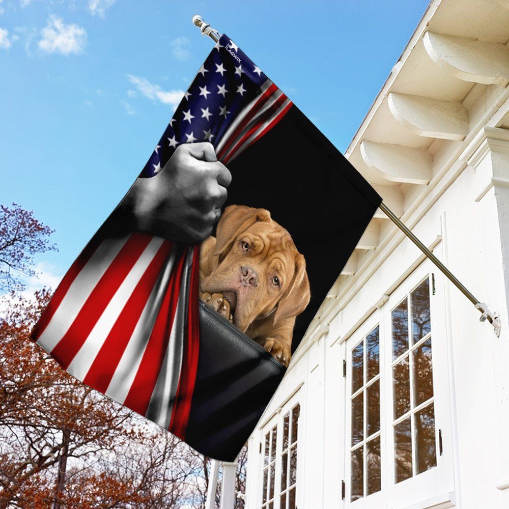Dogue De Bordeaux Lover American US Flag