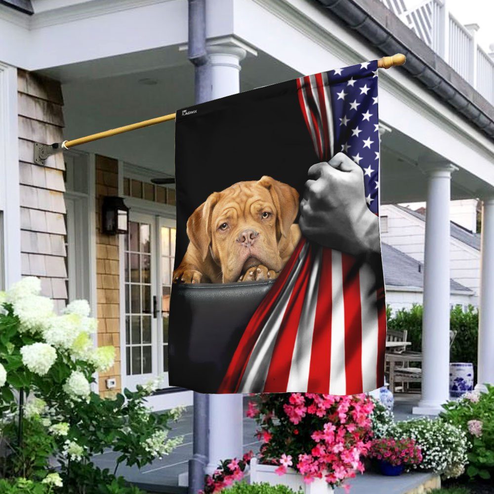 Dogue De Bordeaux Lover American US Flag