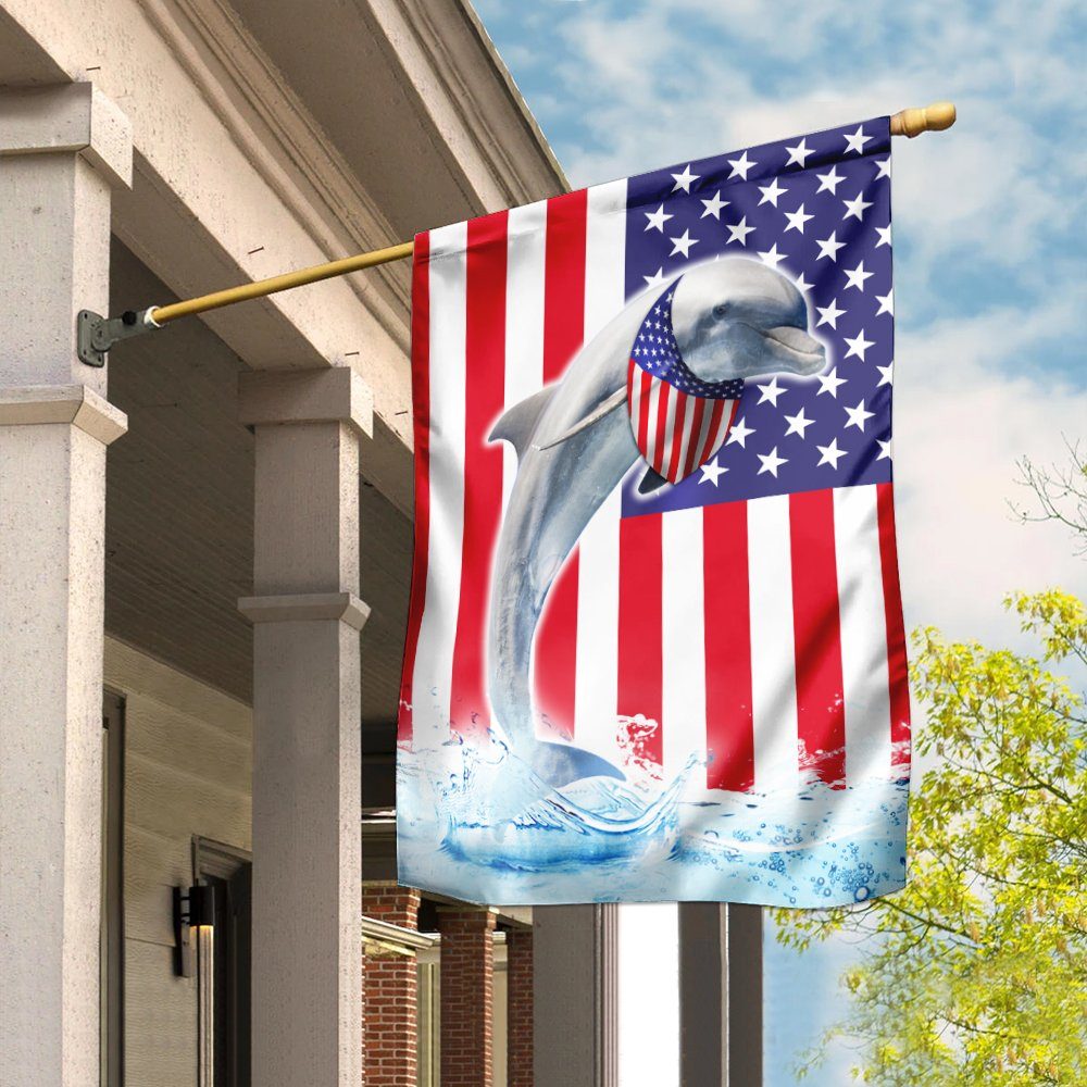 Dolphin American Flag