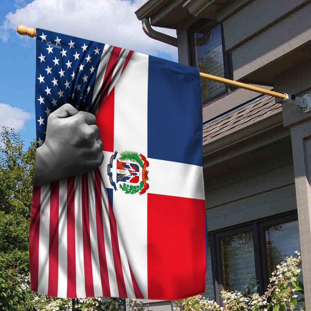 Dominican Republic Flag Dominican Republic American Flag QTR286F
