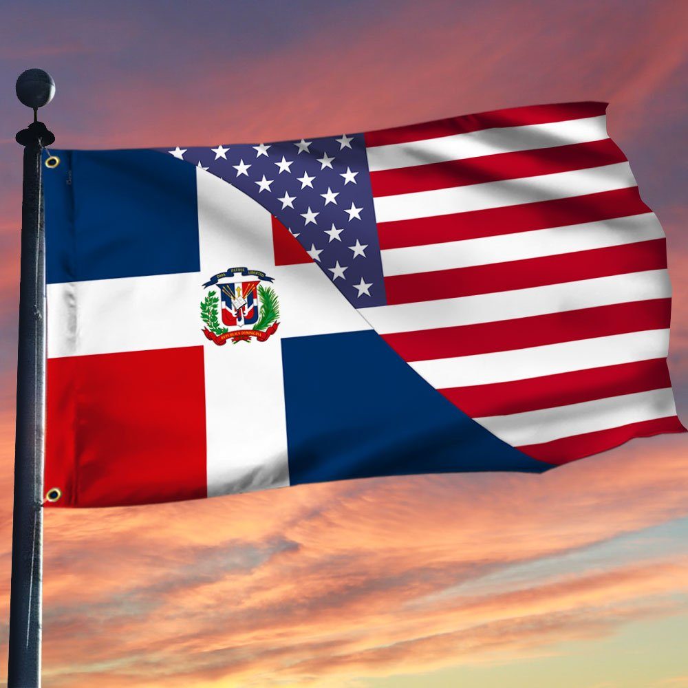 Dominican Republic Flag Dominican Republic American Grommet Flag QTR284GF