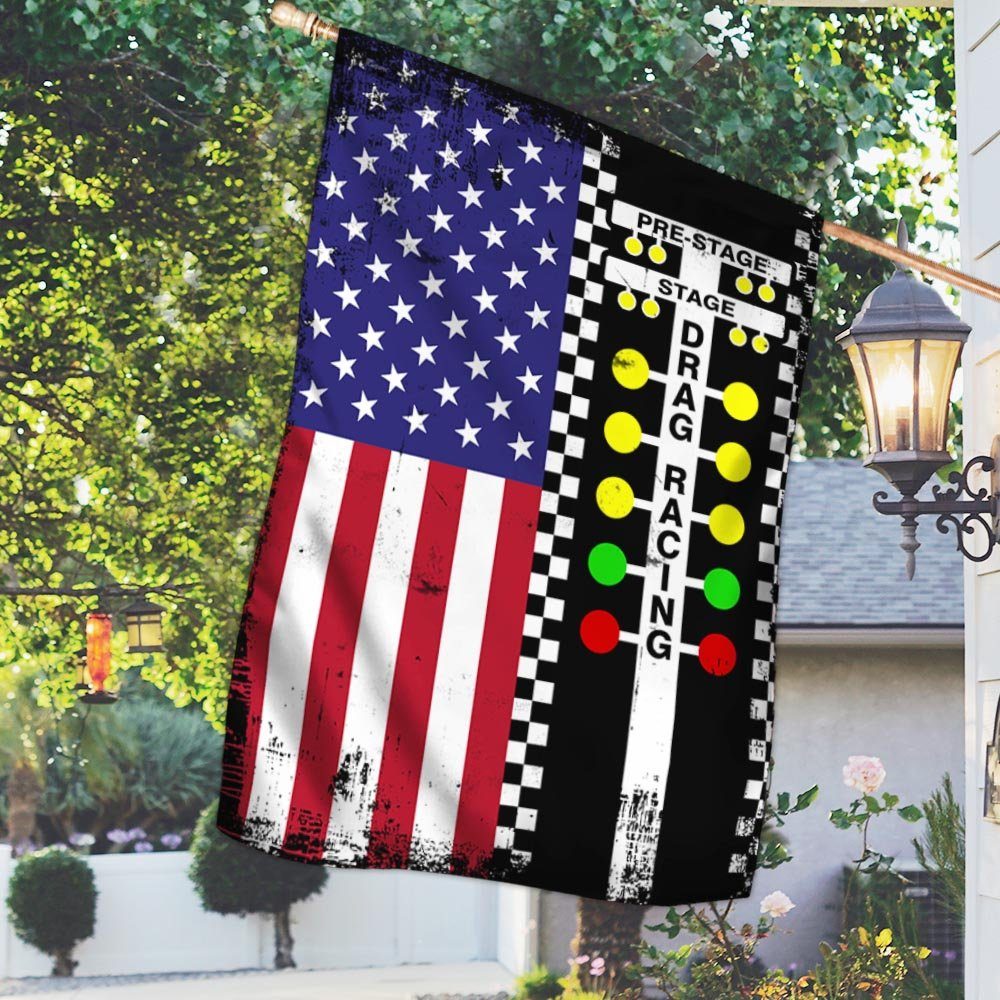 Drag Racing American Flag TPT287Fv1