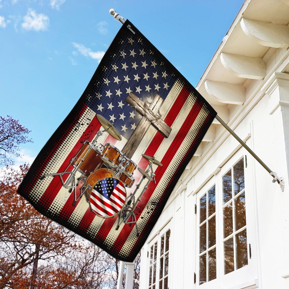 Drummer American Flag